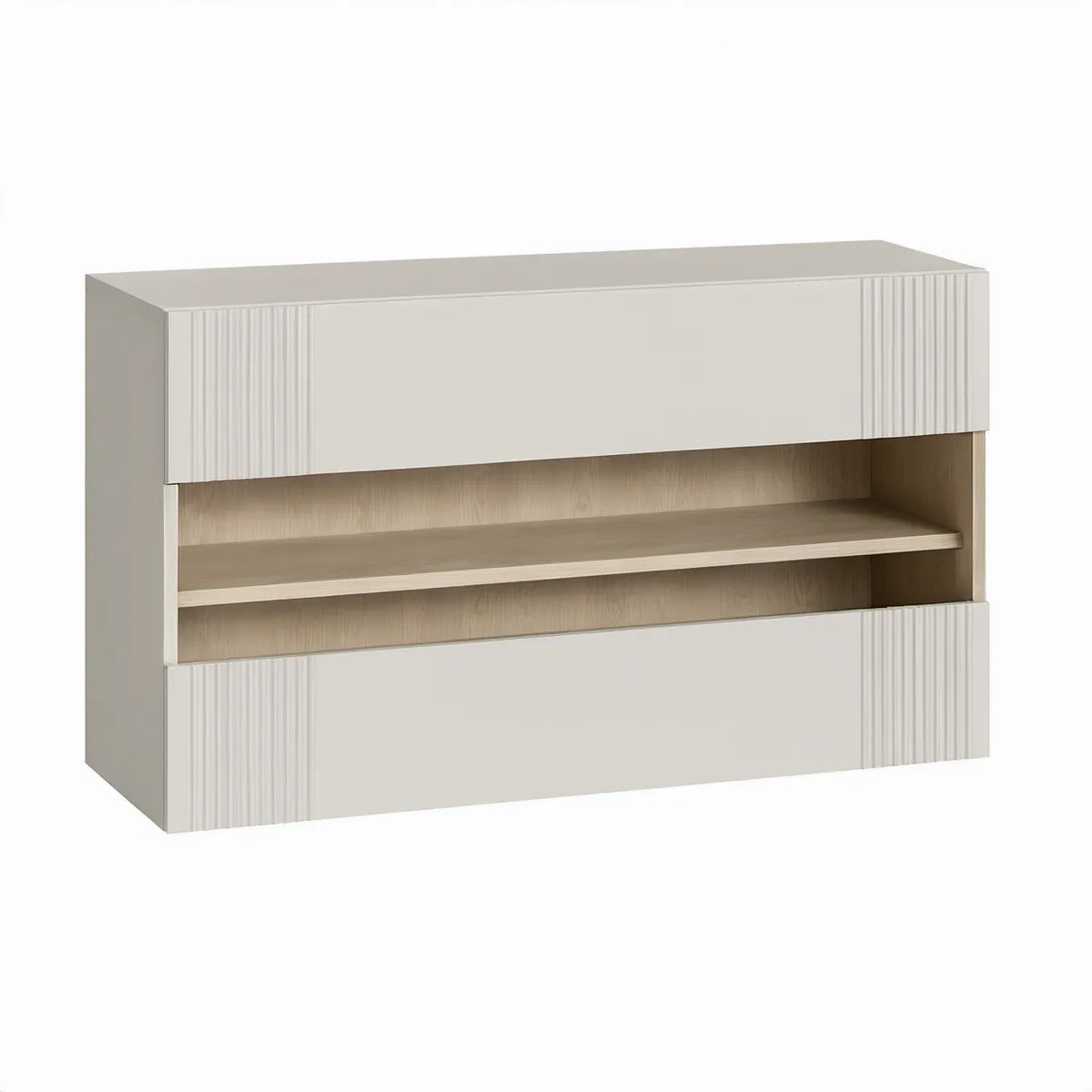 Móvel para TV com Arrumação Branco e Carvalho Claro 160 x 40 x 80 cm